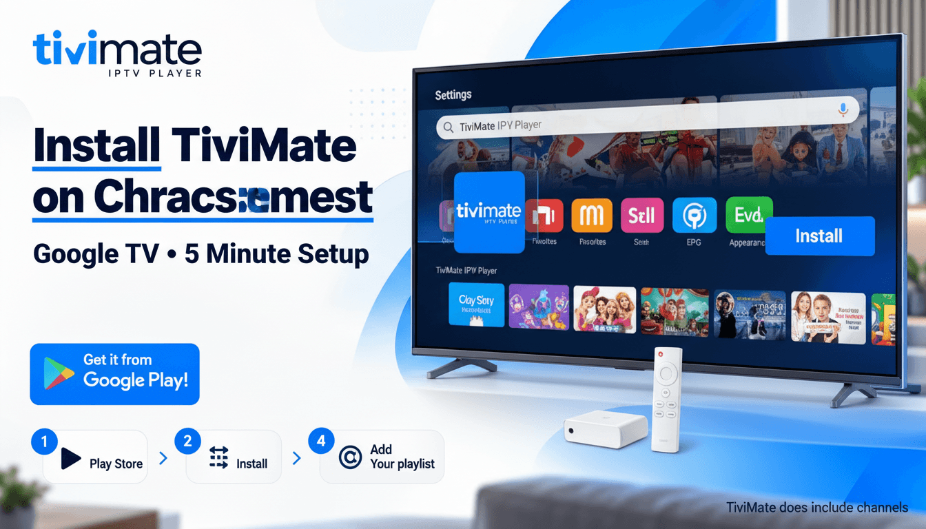How to install TiviMate on Chromecast with Google TV